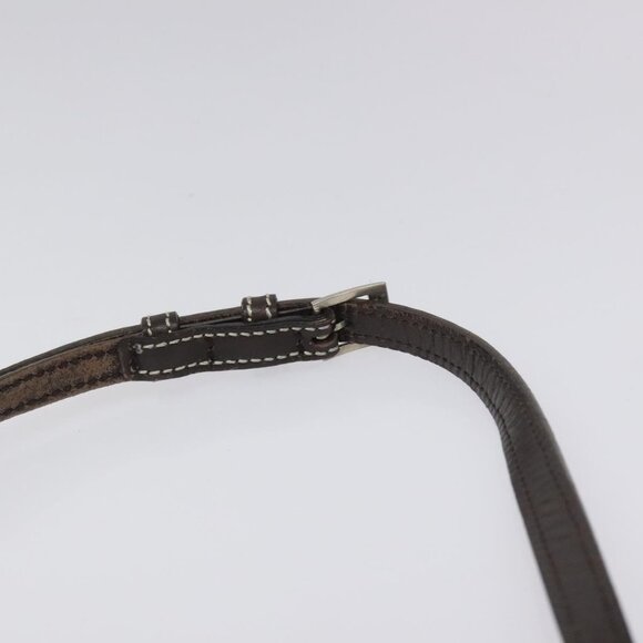 BURBERRY Nova Check Blue Label Shoulder Bag Nylon Gray Auth 114736 - Picture 9 of 15